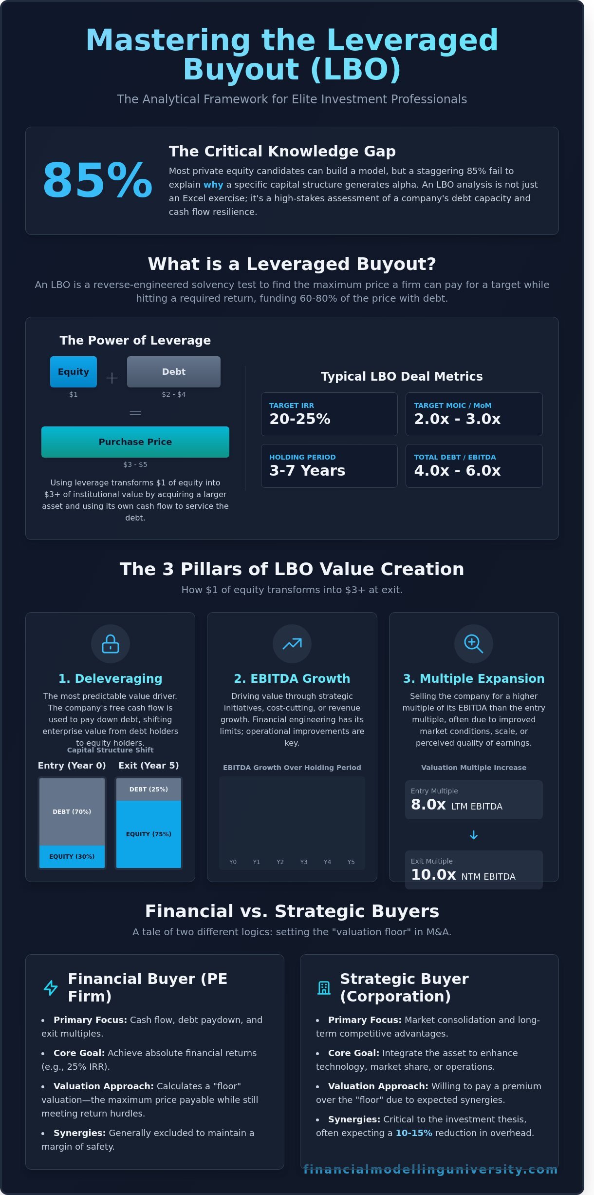 Leveraged Buyout Analysis: The Definitive Guide to Institutional-Grade LBOs