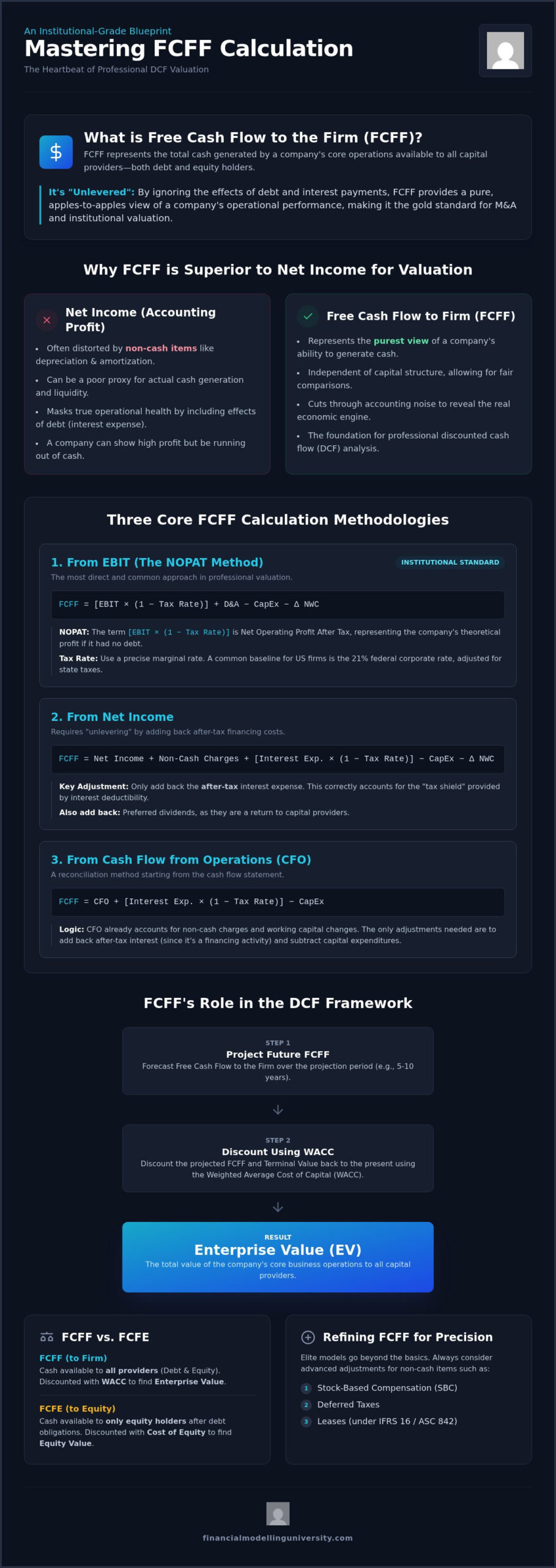 FCFF Calculation: Mastering Unlevered Free Cash Flow for DCF Valuation