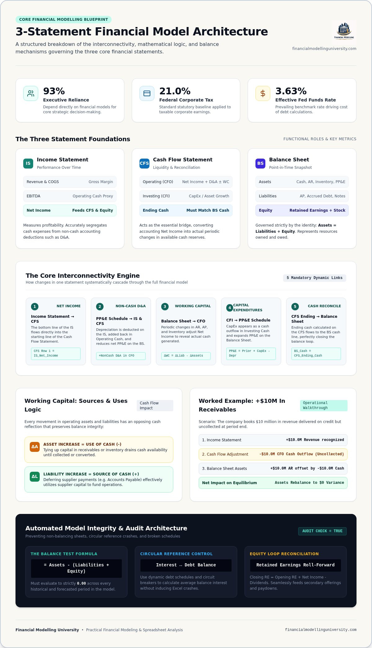 3-Statement Financial Model Tutorial: Build an Institutional-Grade Model (2026)